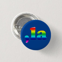 Comma La kamala Aussprache Regenbogen Stolz blau Button