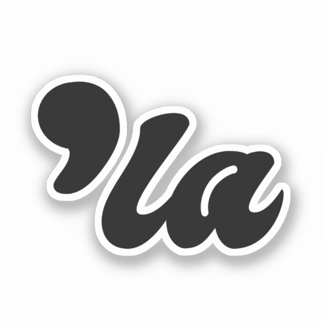 Comma La - Kamala Black Aufkleber (Vorderseite)