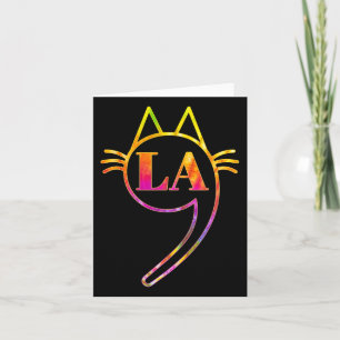 Comma La Kamala Cat Gefärbte Krawatte Retro Harris Karte
