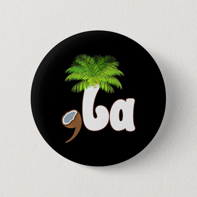 Comma La Kamala Harris 2024 Präsident Funny Kamala Button (Vorderseite)