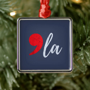 Comma La Kamala Harris 2024 Präsident Funny Ornament Aus Metall