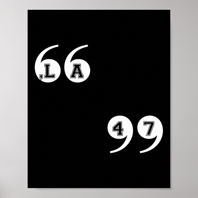 Comma La Kamala Harris 47 Poster (Vorne)