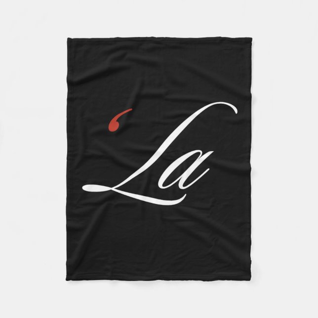 Comma La Kamala Harris Funny Punctuation La Electi Fleecedecke (Vorderseite)