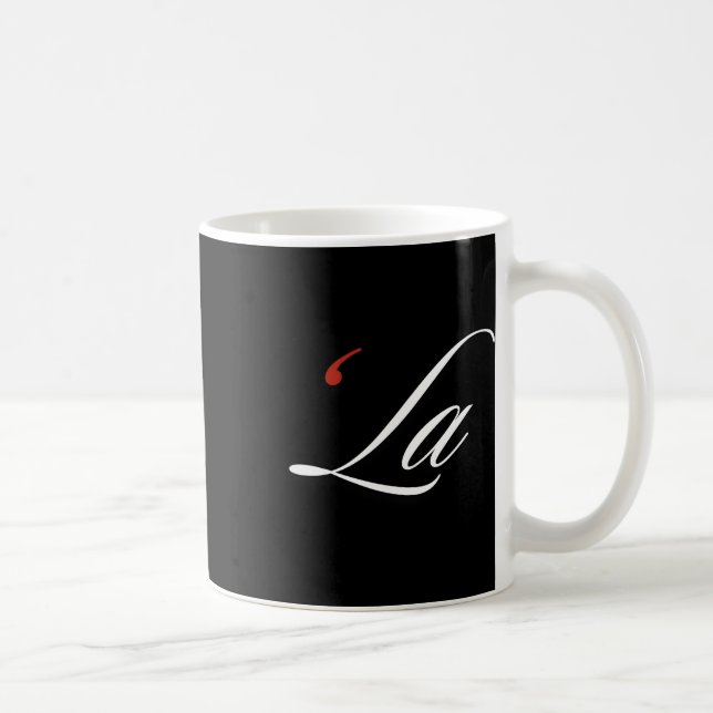 Comma La Kamala Harris Funny Punctuation La Electi Kaffeetasse (Rechts)