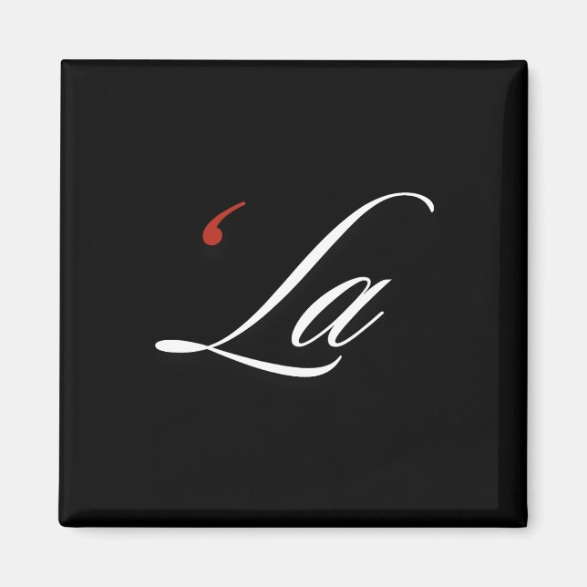 Comma La Kamala Harris Funny Punctuation La Electi Magnet (Vorne)