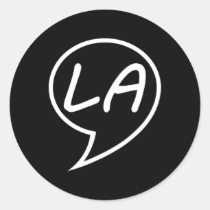 Comma La Kamala Harris für den Präsidenten 2024 1 Runder Aufkleber