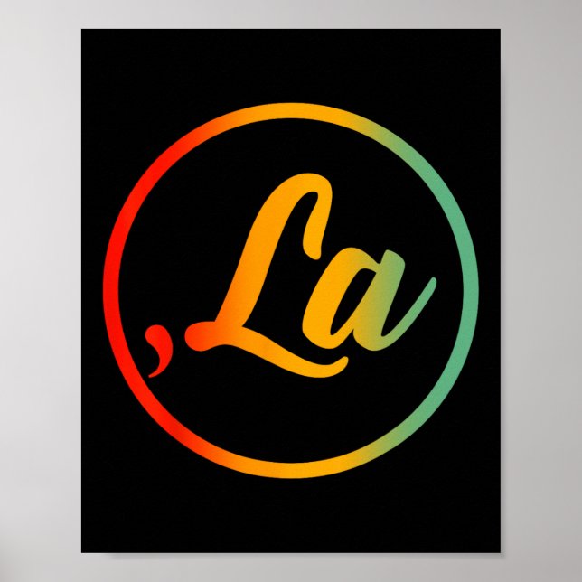 Comma La Kamala Harris für den Präsidenten 2024 Poster (Vorne)