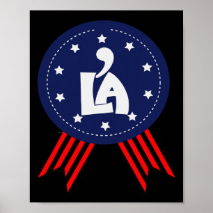 Comma La Kamala Harris für die Präsidentschaftswah Poster