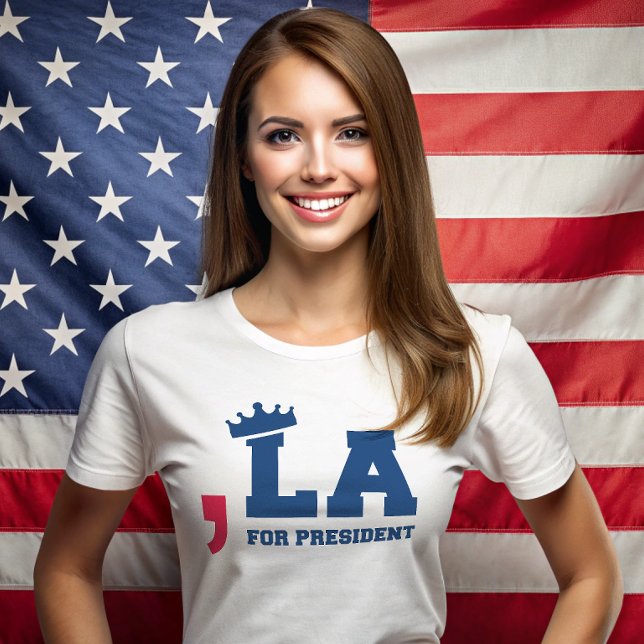 Comma La Kamala Harris für die Präsidentschaftswah T-Shirt (Von Creator hochgeladen)