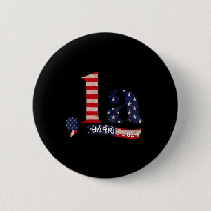 Comma La Kamala Harris für Präsident 2024 Funny Ka Button