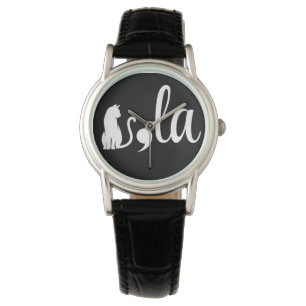 Comma La Kamala Harris - Katzenmutter für Kamala Armbanduhr