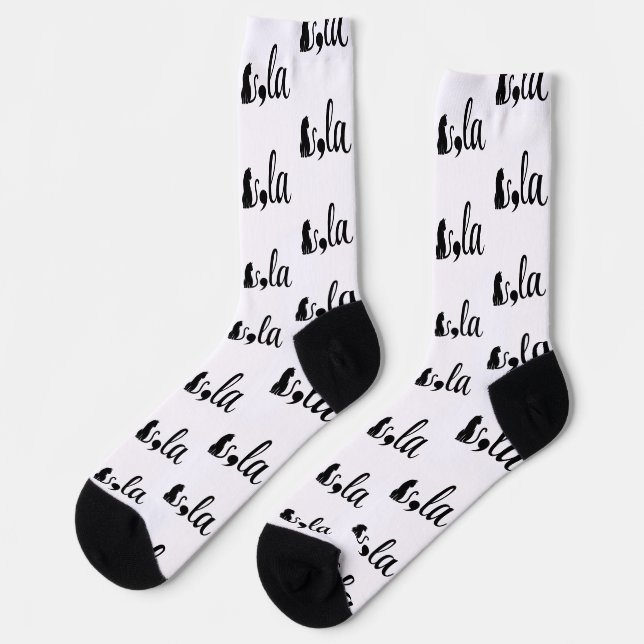 Comma La Kamala Harris - Katzenmutter für Kamala Socken (Linkes Detail)