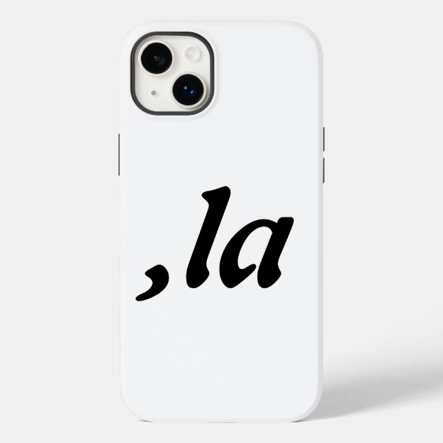 Comma La Kamala Harris - maßgeschneidertes Textdes Case-Mate iPhone Hülle (Rückseite)
