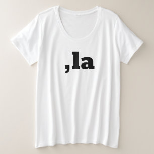 Comma La Kamala Harris - maßgeschneidertes Textdes Große Größe T-Shirt