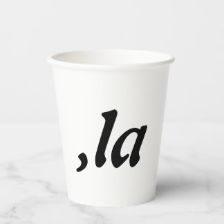 Comma La Kamala Harris - maßgeschneidertes Textdes Pappbecher