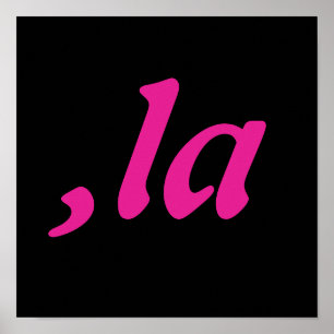 Comma La Kamala Harris - maßgeschneidertes Textdes Poster