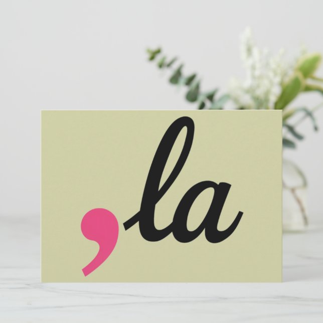 Comma La Kamala Harris Präsident 2024 Stopp-Projek Einladung (Stehend Vorderseite)