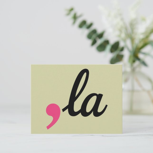 Comma La Kamala Harris Präsident 2024 Stopp-Projek Postkarte (Stehend Vorderseite)