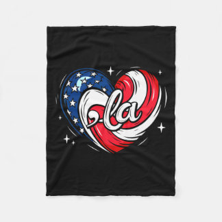 Comma La Kamala Harris Red White Blue American Fla Fleecedecke