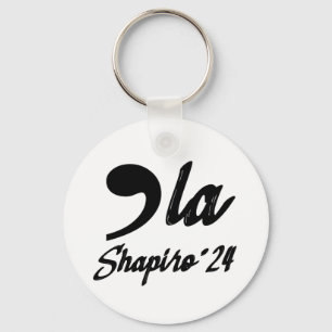 Comma-La Kamala Harris Shapiro 2024 Kursivschrift Schlüsselanhänger