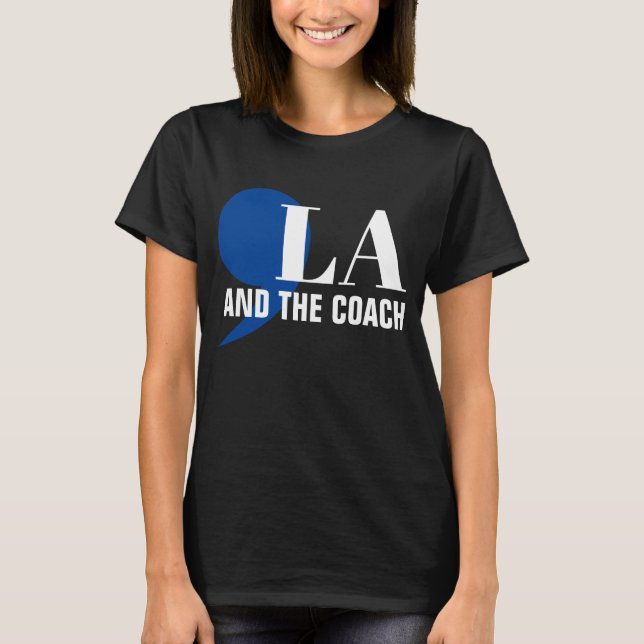 Comma La Kamala Harris Tim Walz Coach 2024 Commala T-Shirt (Vorderseite)