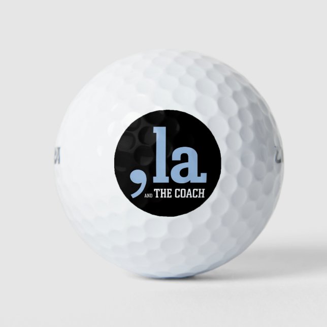 Comma La Kamala Harris Tim Walz Coach 2024 Golfball (Vorderseite)