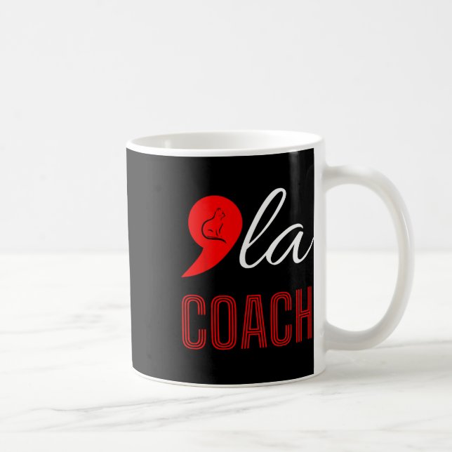 Comma La Kamala Harris Tim Walz Coach 2024 La Comm Kaffeetasse (Rechts)