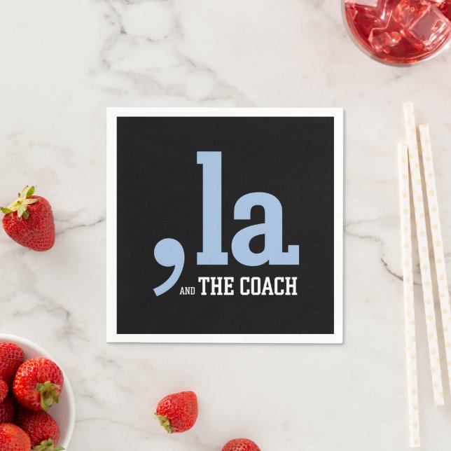 Comma La Kamala Harris Tim Walz Coach 2024 Serviette (Beispiel)