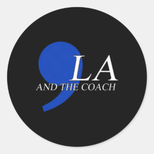 Comma La Kamala Harris Tim Wheimer Coach 2024 La C Runder Aufkleber