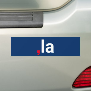 Comma La kamala lustige Aussprache rot-blau Autoaufkleber