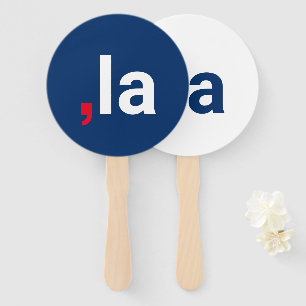 Comma La kamala lustige Aussprache rot-blau Fächer