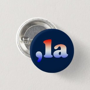 Comma La kamala rot-blau Typografie blau Button