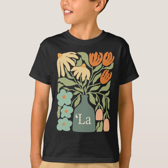 Comma La Subtle Boho Blume Kamala Harris Frau P T-Shirt (Vorderseite)