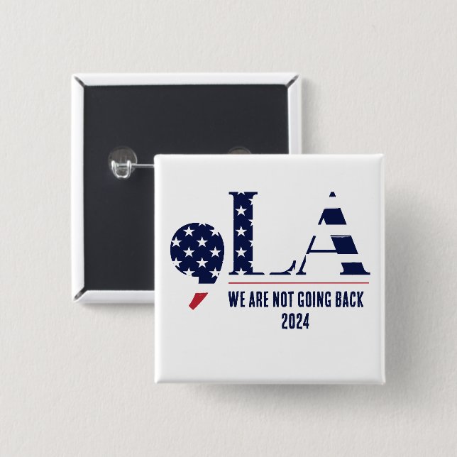 Comma La Wir gehen nicht zurück 2024 Button (Vorne & Hinten)