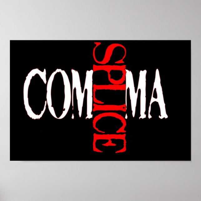 Comma Splice Poster (Vorne)