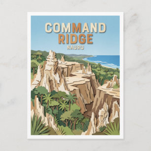 Command Ridge Yaren Nauru Postkarte