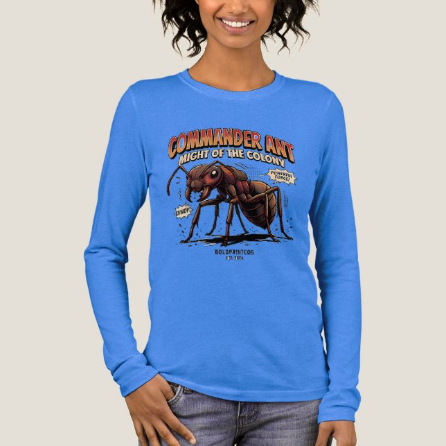 Commander Ant Damen T-Shirt Tri-Blend Shirt (Vorderseite)