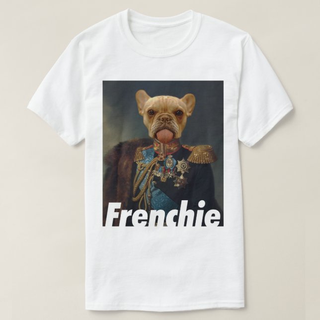 Commander Frenchie T-Shirt (Design vorne)