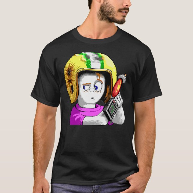 Commander Keen HD - Retro DOS Spielfan-Artikel Ess T-Shirt (Vorderseite)