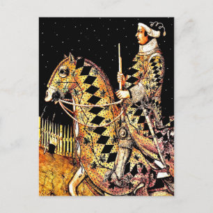 "Commander on Horseback" Postkarte