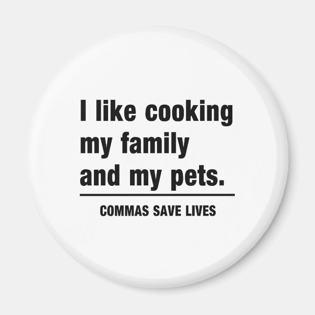 Commas Rett Lives Magnet (Vorne)