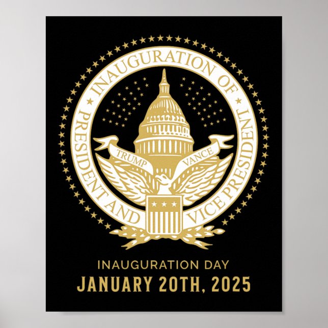 Commemorate 60th Presidential Inauguration Preside Poster (Vorne)