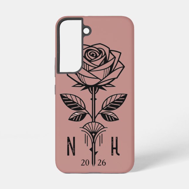 Commemorative Art Deco Rose Phone Case - Samsung Galaxy Hülle (Rückseite)