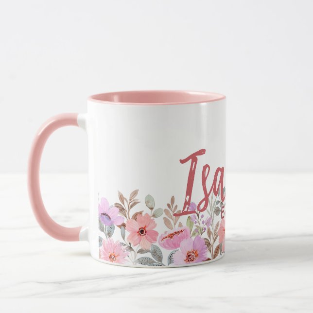 Commemorative floral mug tasse (Links)