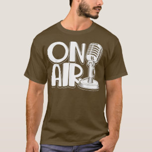 Commentator Microphone Podcasting Radio Musician T-Shirt