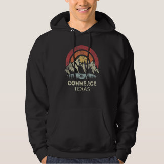 Commerce Texas Mountain Sunset Sunrise Kayaking Hoodie