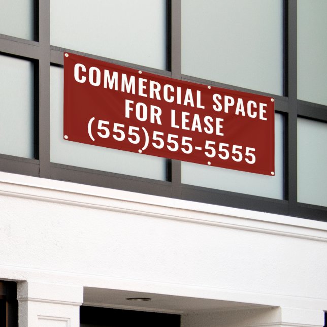 Commercial Space for Lease Banner (Äußeres Gebäude)
