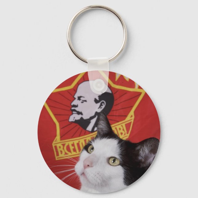 Commie Cat Key Chain Schlüsselanhänger (Vorderseite)
