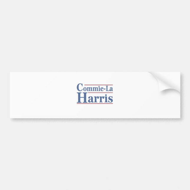 Commie-La Harris 2024 Funny Anti Kamala Harris Autoaufkleber (Vorne)
