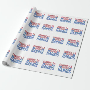 Commie-La Harris 2024 Funny Anti Kamala Harris Geschenkpapier